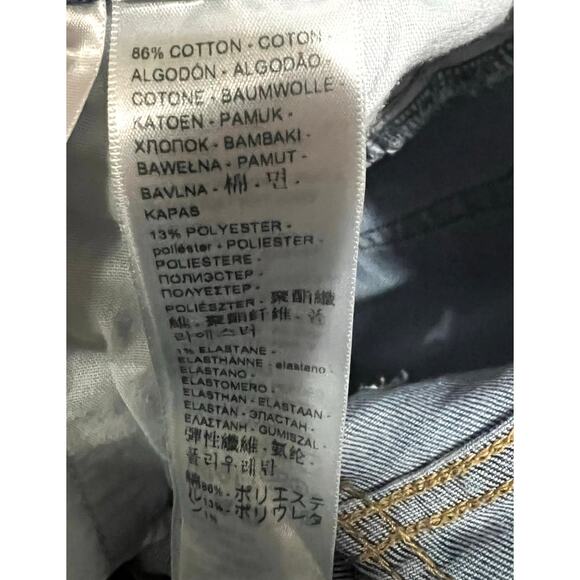 Levi's Ribcage Straight Ankle Jeans Womens Size 26 Blue Button Fly - Picture 7 of 7